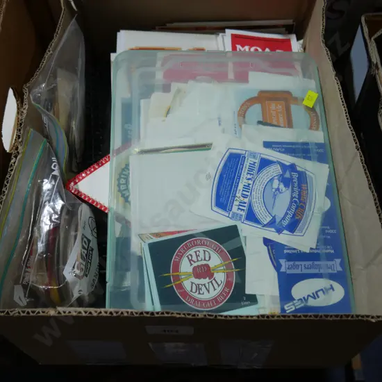 Assorted beer labels