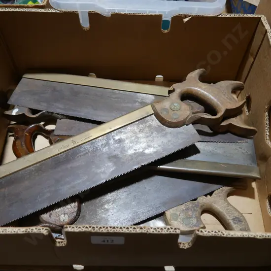 Assorted hand saws
