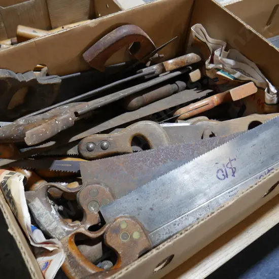 Assorted hand saws