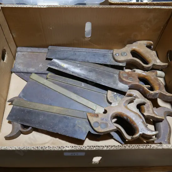 Assorted hand saws
