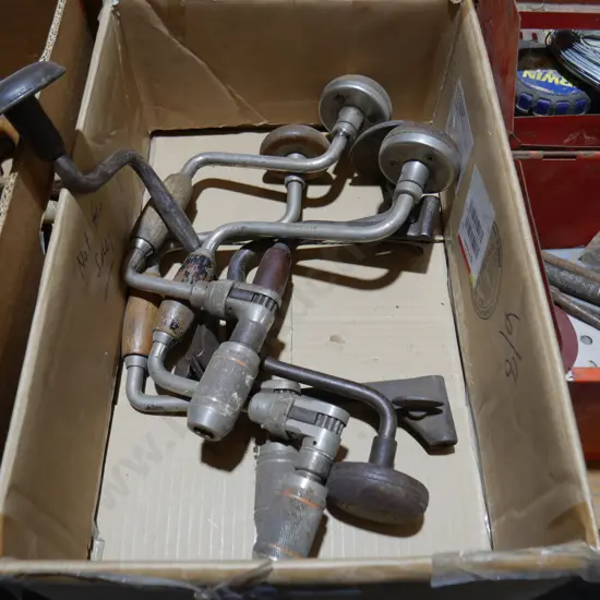 Assorted hand drills