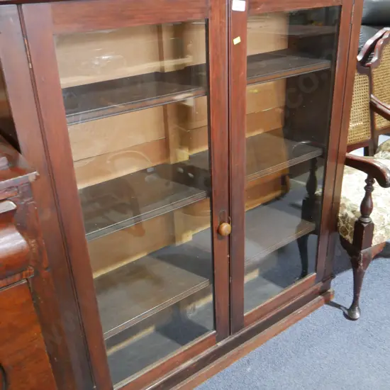 Glass door display cabinet