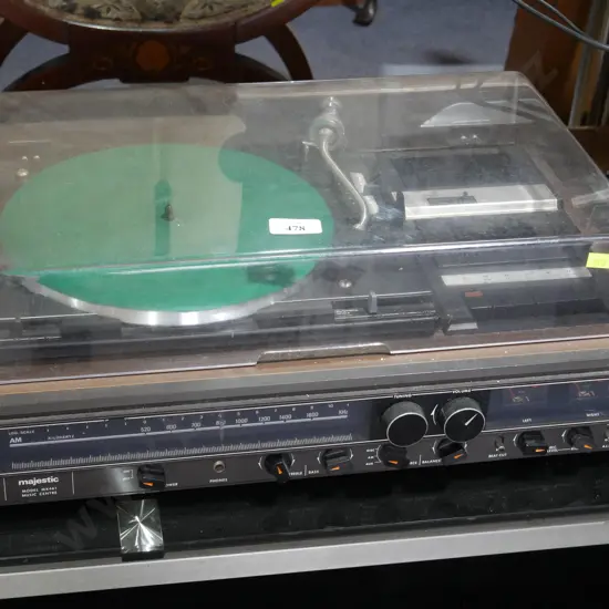 Majestic turntable, tape player