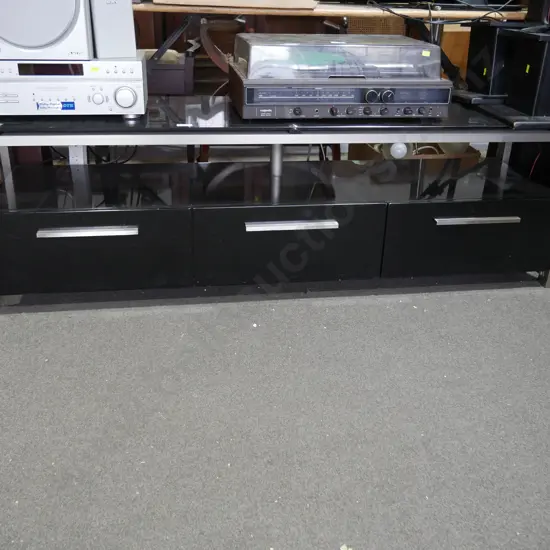 Black tv cabinet