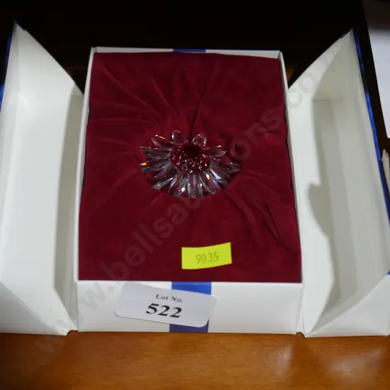 Swarovski red flower