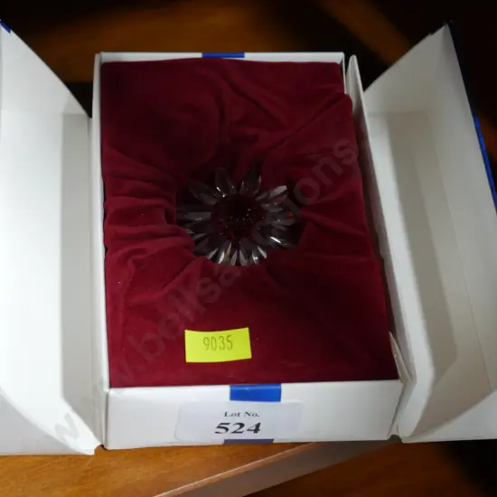 Swarovski red flower