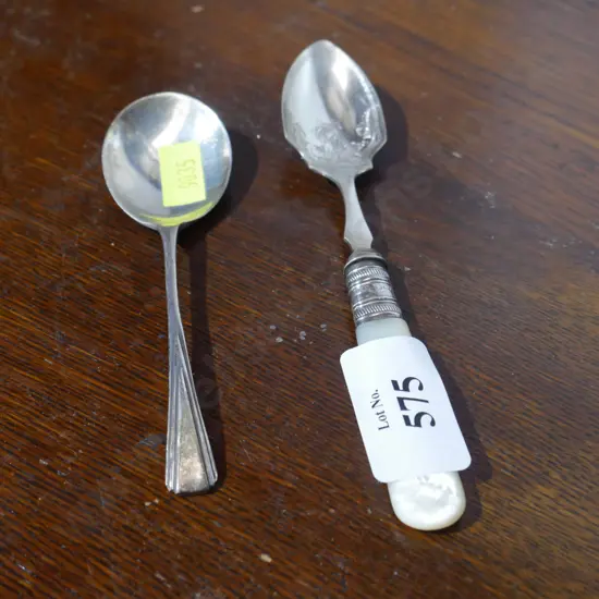 Sterling spoons x2