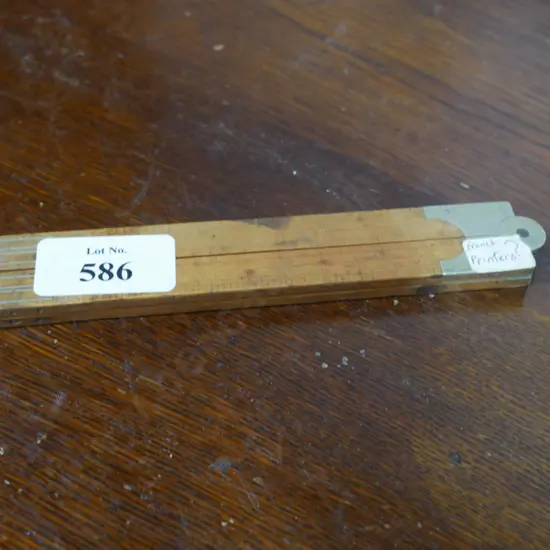 2 foot folding boxwood rule