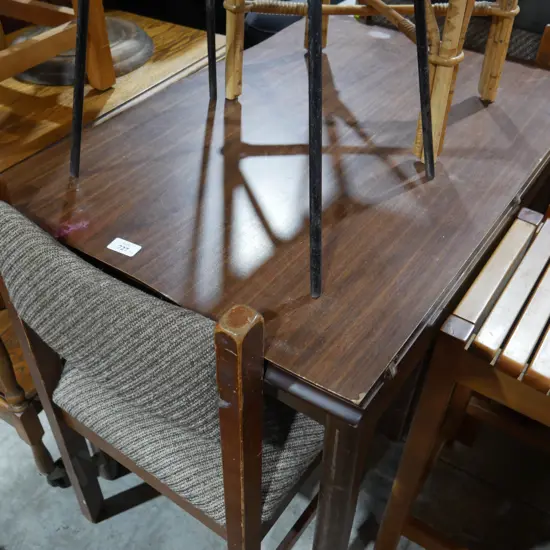 Flip top dining table and 2 chairs