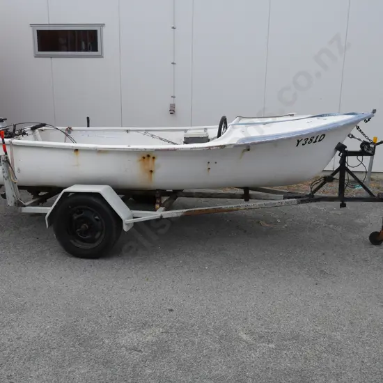 Boat and trailer, Honda outboard motor