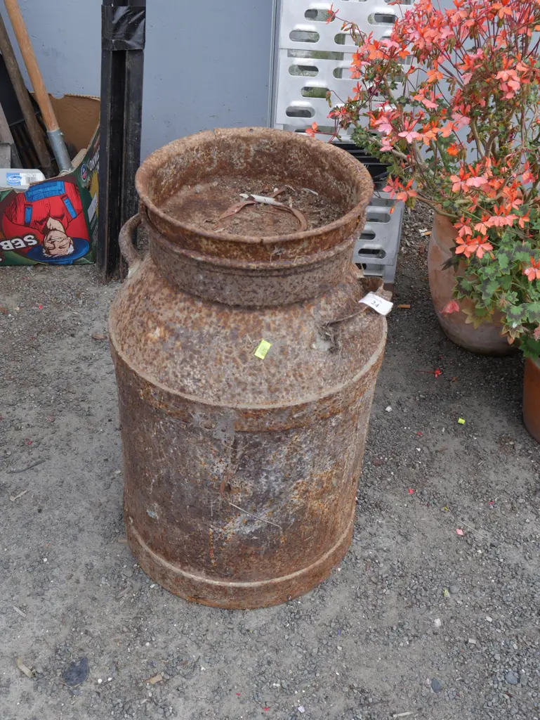 Rusty milk can Image 1++