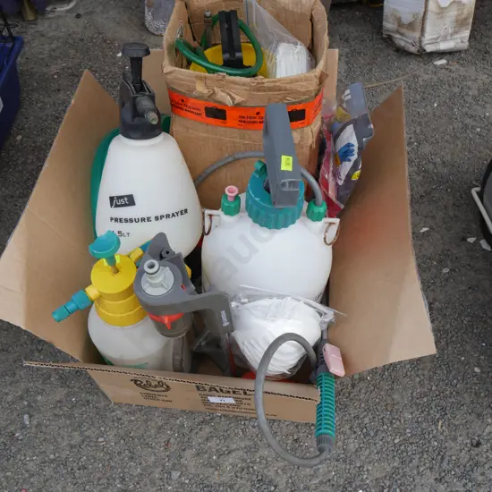 Assorted garden sprayers