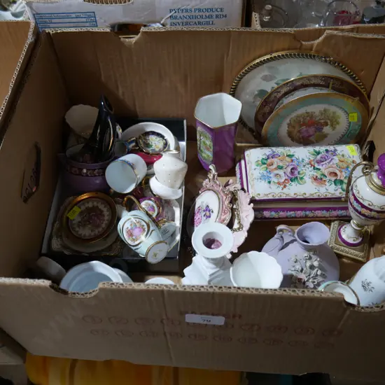 Assorted limoges china etc