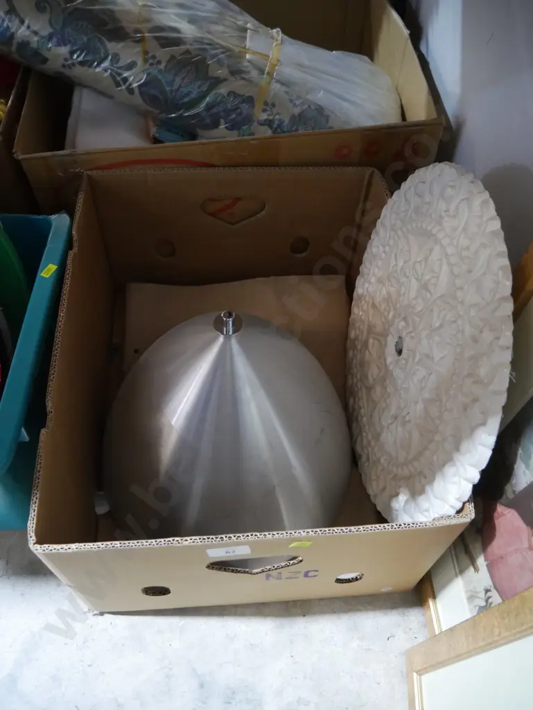 Ceiling rose and light fitting Image 1++