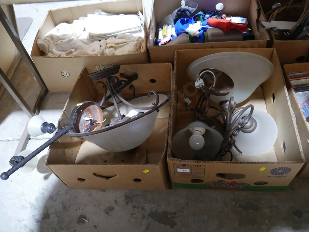 Two boxes of light fittings Image 1++