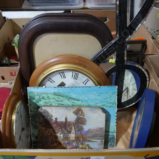 Clocks, mirrors, artworks