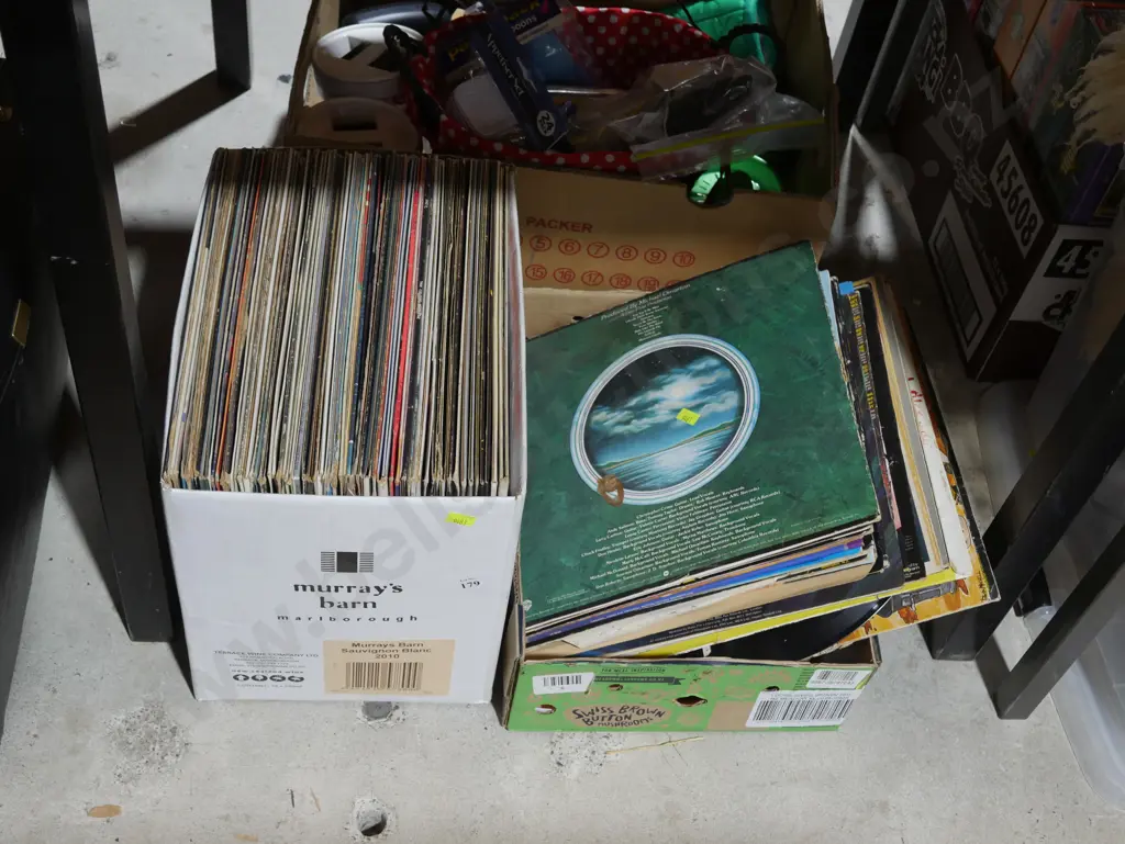 2 boxes of records Image 1++