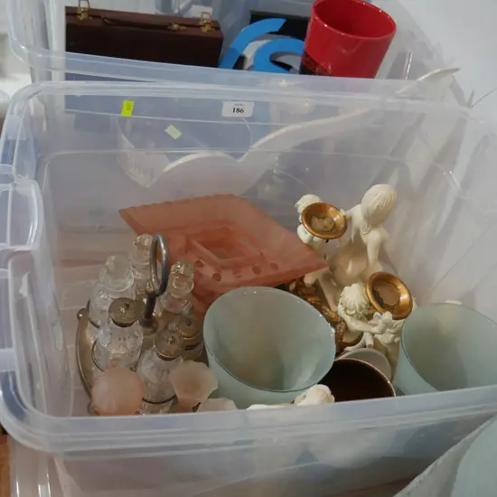 Glassware, ornaments etc