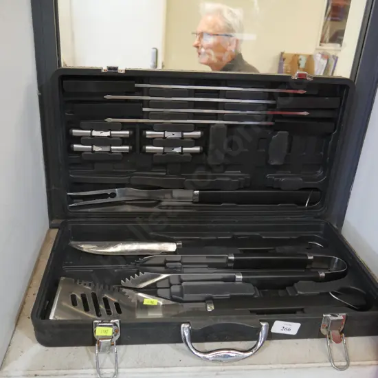 Cased BBQ utensils