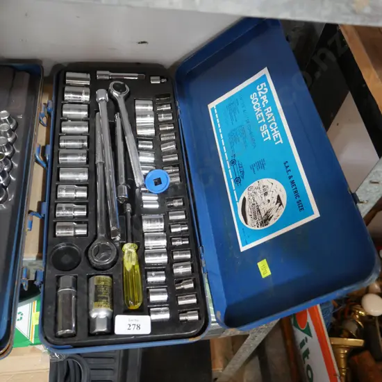 52 piece ratchet socket set