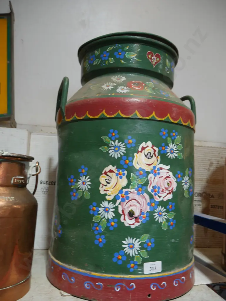 Painted milk can Image 1++