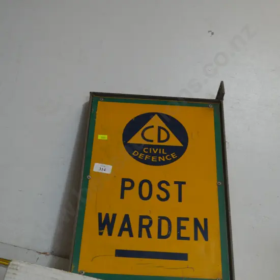 Civil defence sign