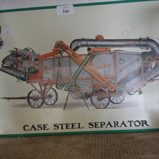 Case tin sign