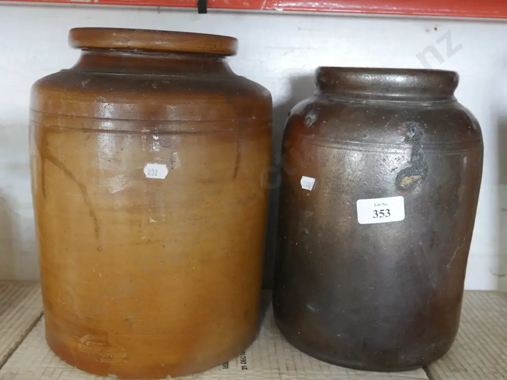 2 stone jars Image 1++