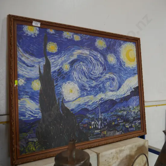 Starry night painting