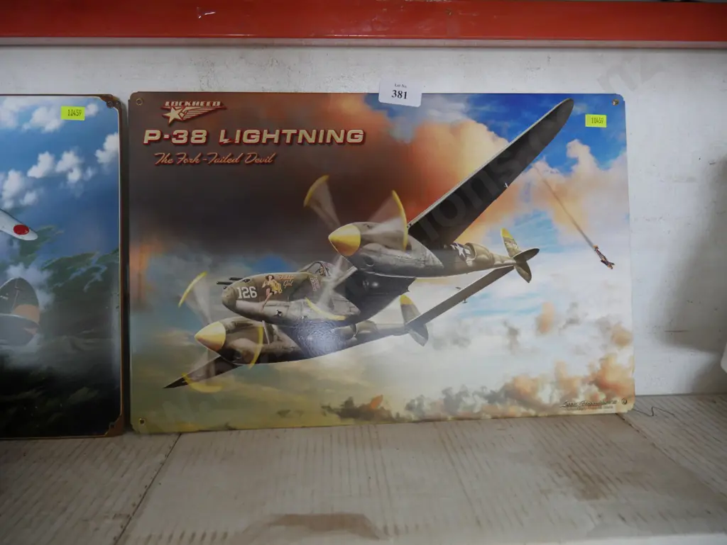 Aeroplane tin sign Image 1++