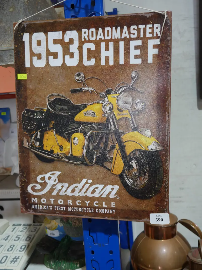 Indian motorcycle tin sign Image 1++