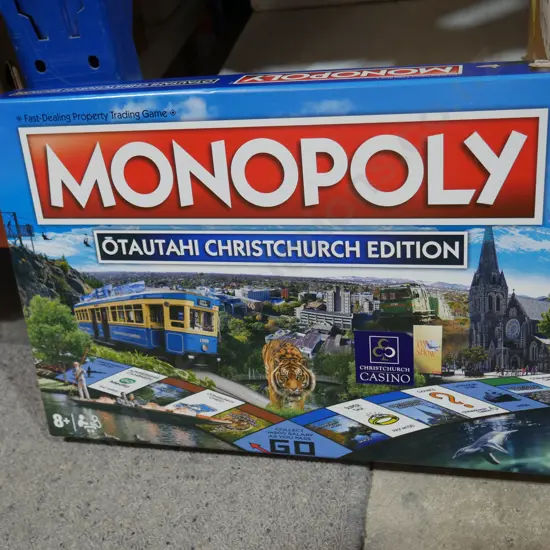 Monopoly board game, Christchurch edition