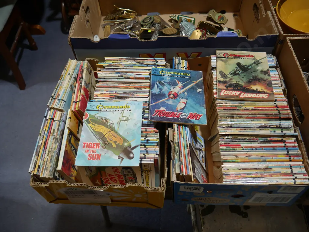 Two boxes commando comics Image 1++