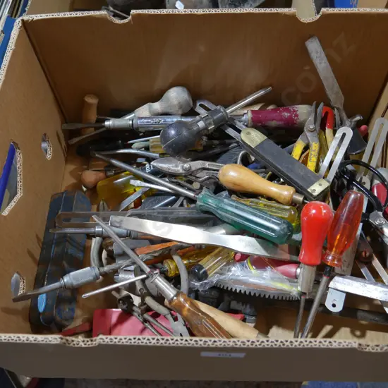 Assorted screwdrivers, pliers etc