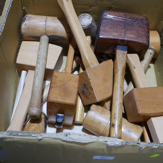 Assorted wooden mallets