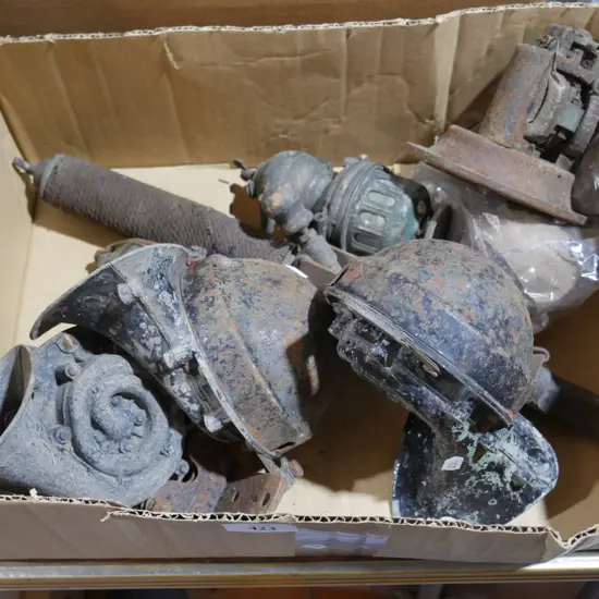 Vintage car horns etc
