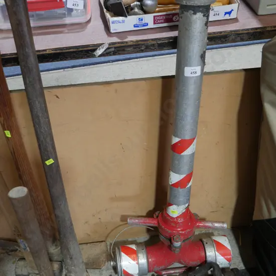 Fire hydrant riser and hose end