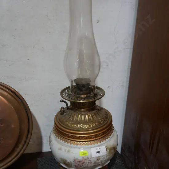 Antique kerosene lamp