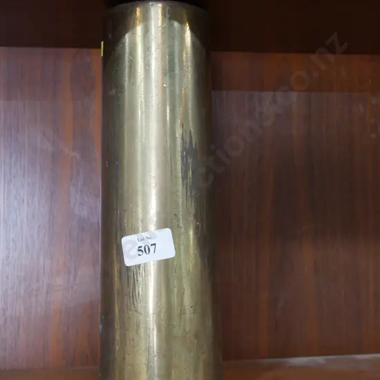 Brass artillery shell