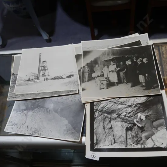 Black and white mining and other photographs