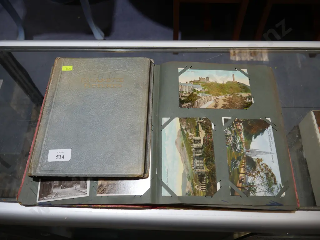 Postcard, cigarette card albums Image 1++