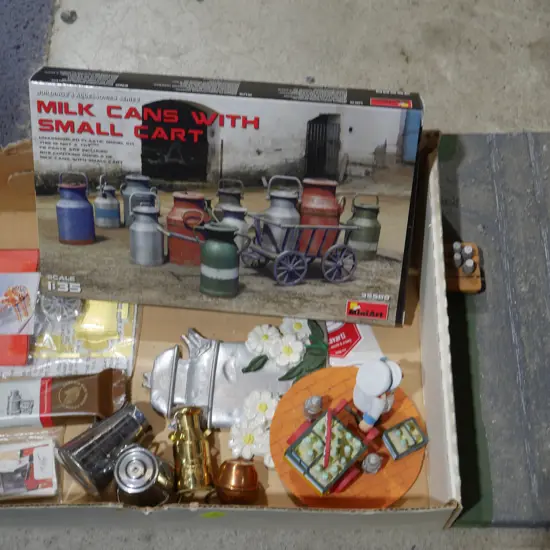 Milk can trinkets etc