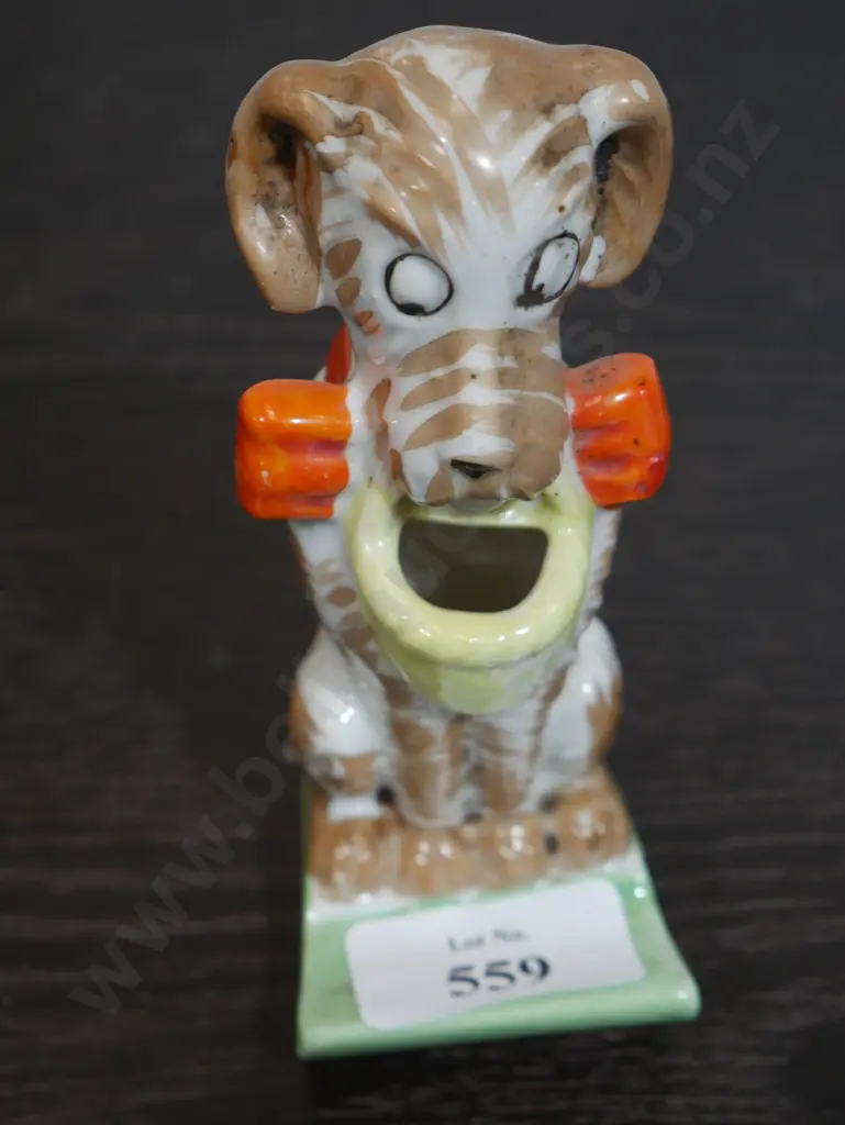 Ceramic dog toothbrush holder Image 1++