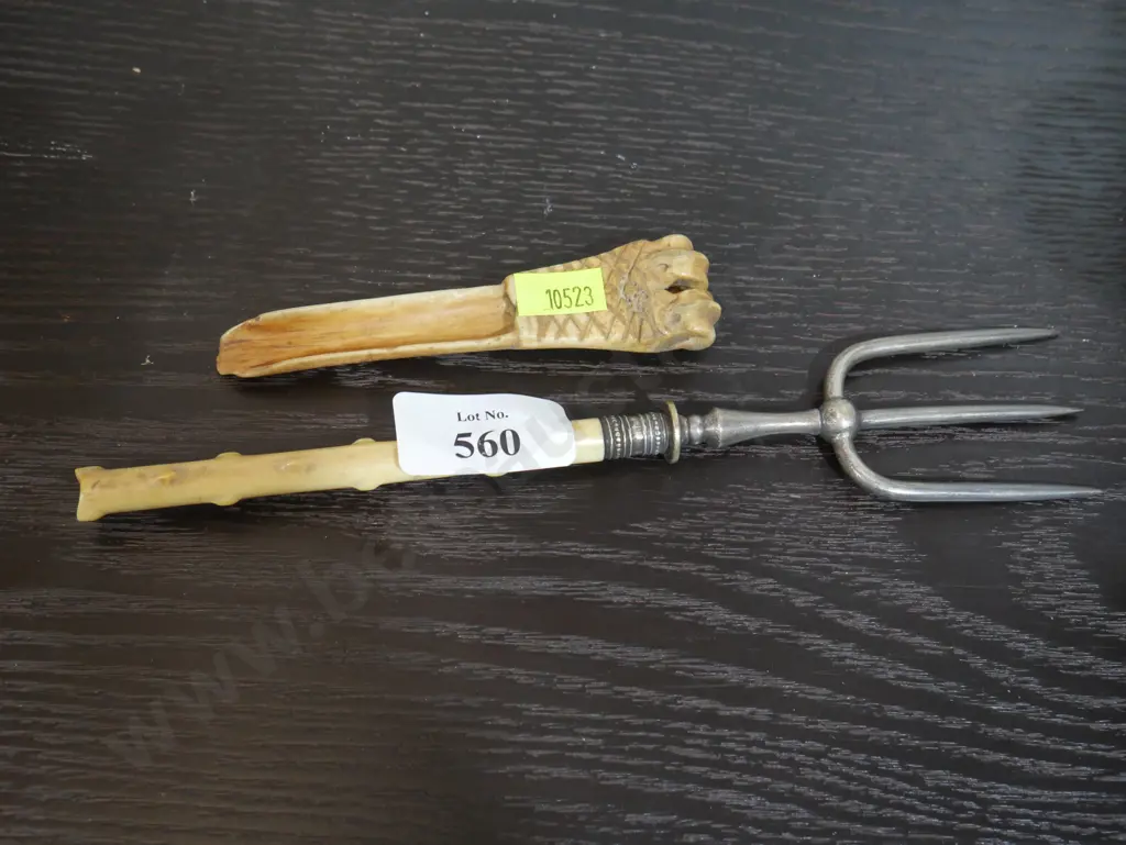 Bone handled fork etc Image 1++