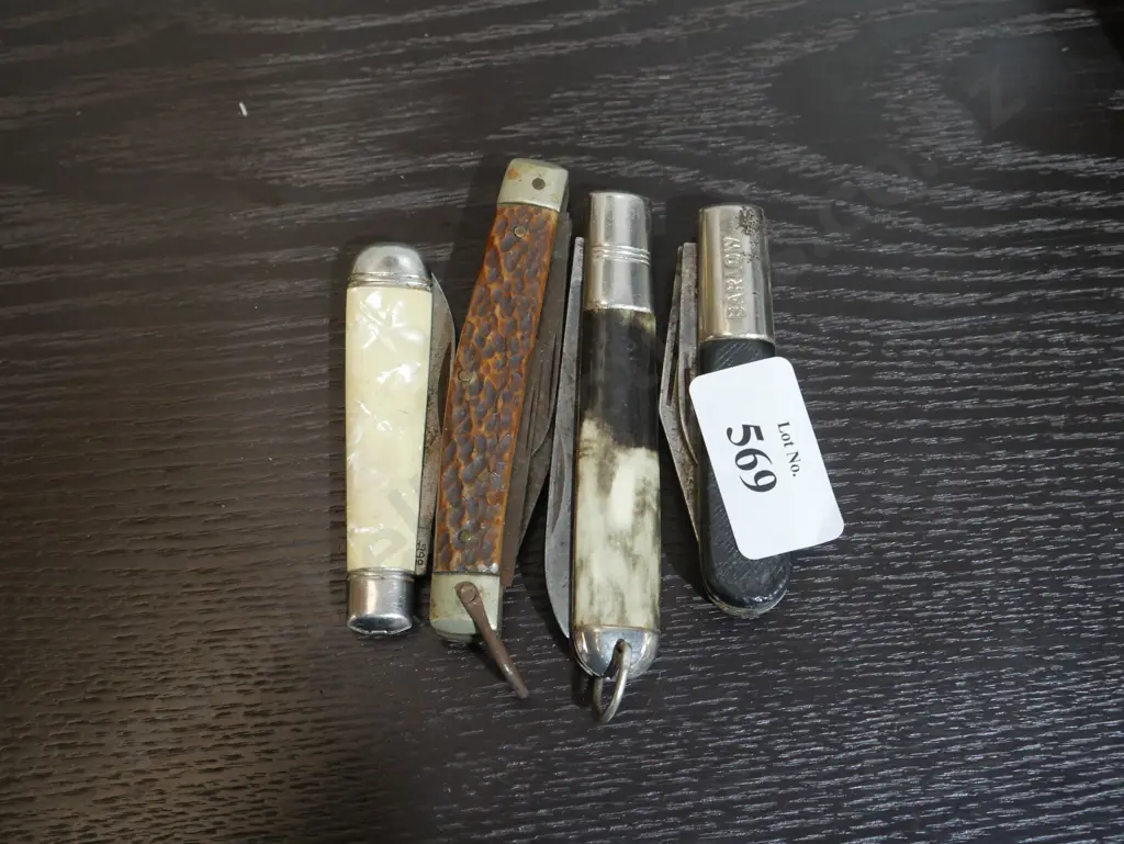 4 vintage pocket knives Image 1++