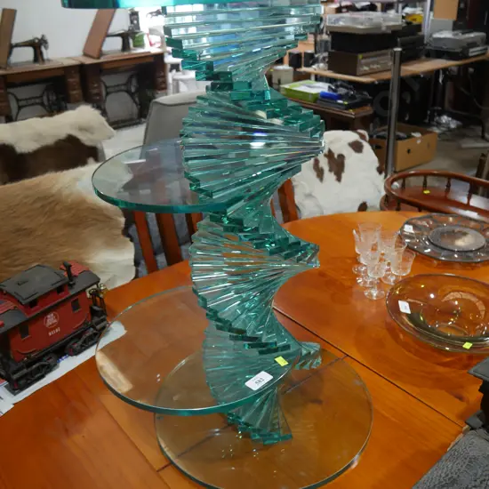 Glass occasional table