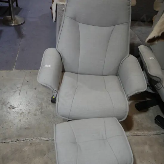 Armchair and footstool