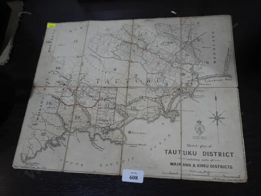 Catlins, Tautuku historic map Image 1++