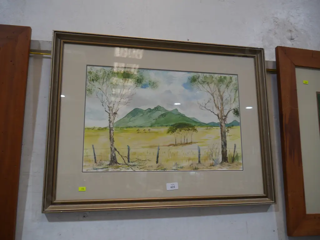 Framed watercolour Image 1++