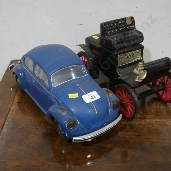 2 Jim Beam car decanters